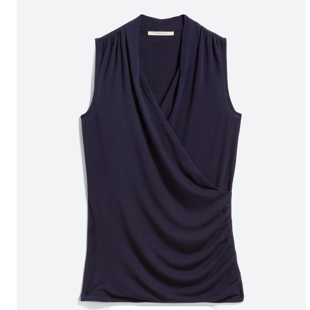 41 Hawthorn Navy Blue Wrap Top (M) 💕Stitch Fix💕